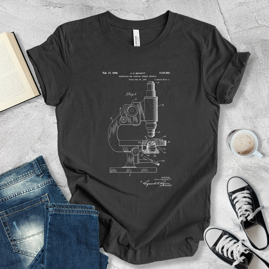 Microscope patent T-shirt