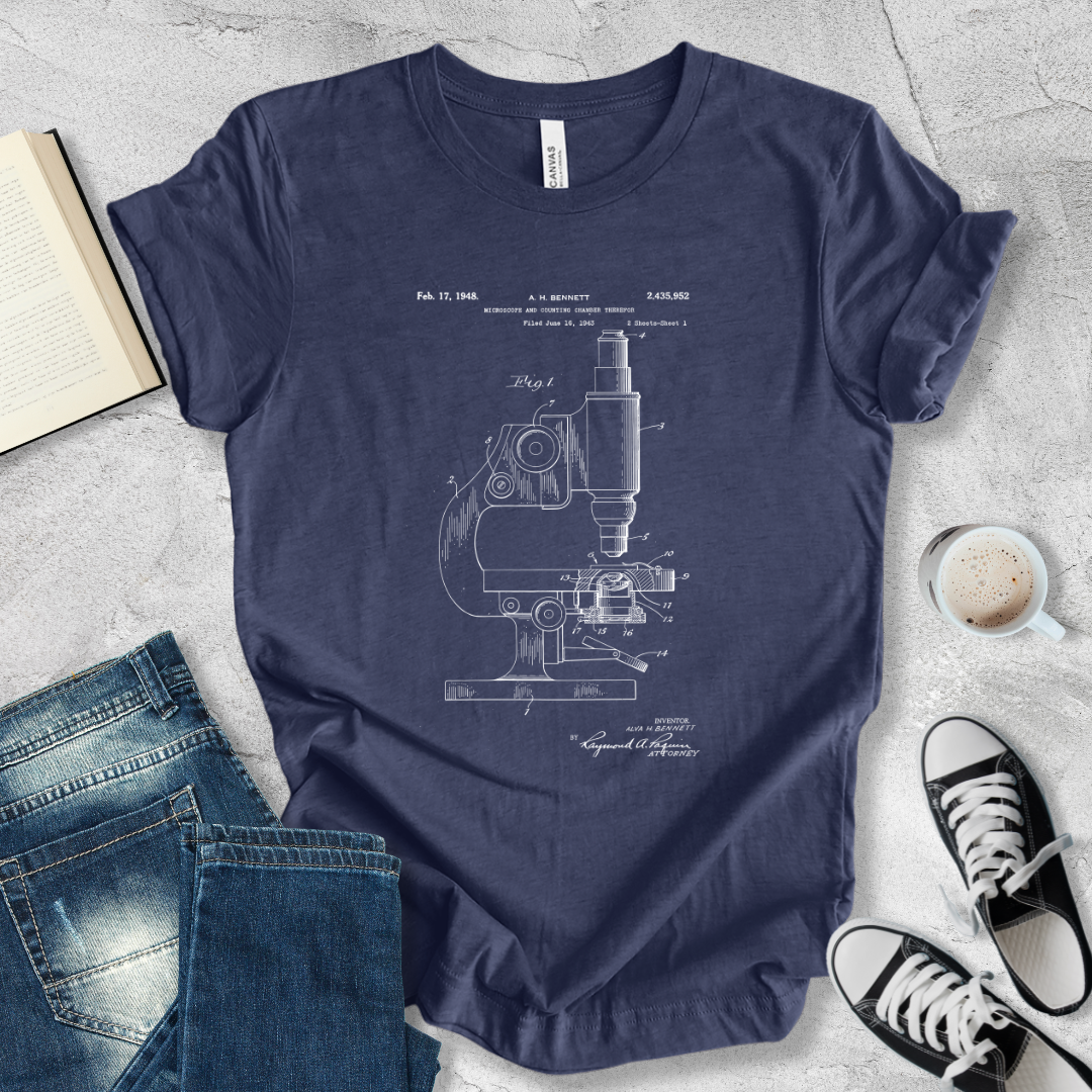 Microscope patent T-shirt