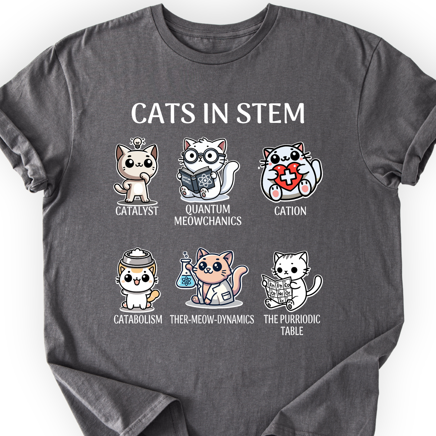 Cats In STEM T-shirt Printify
