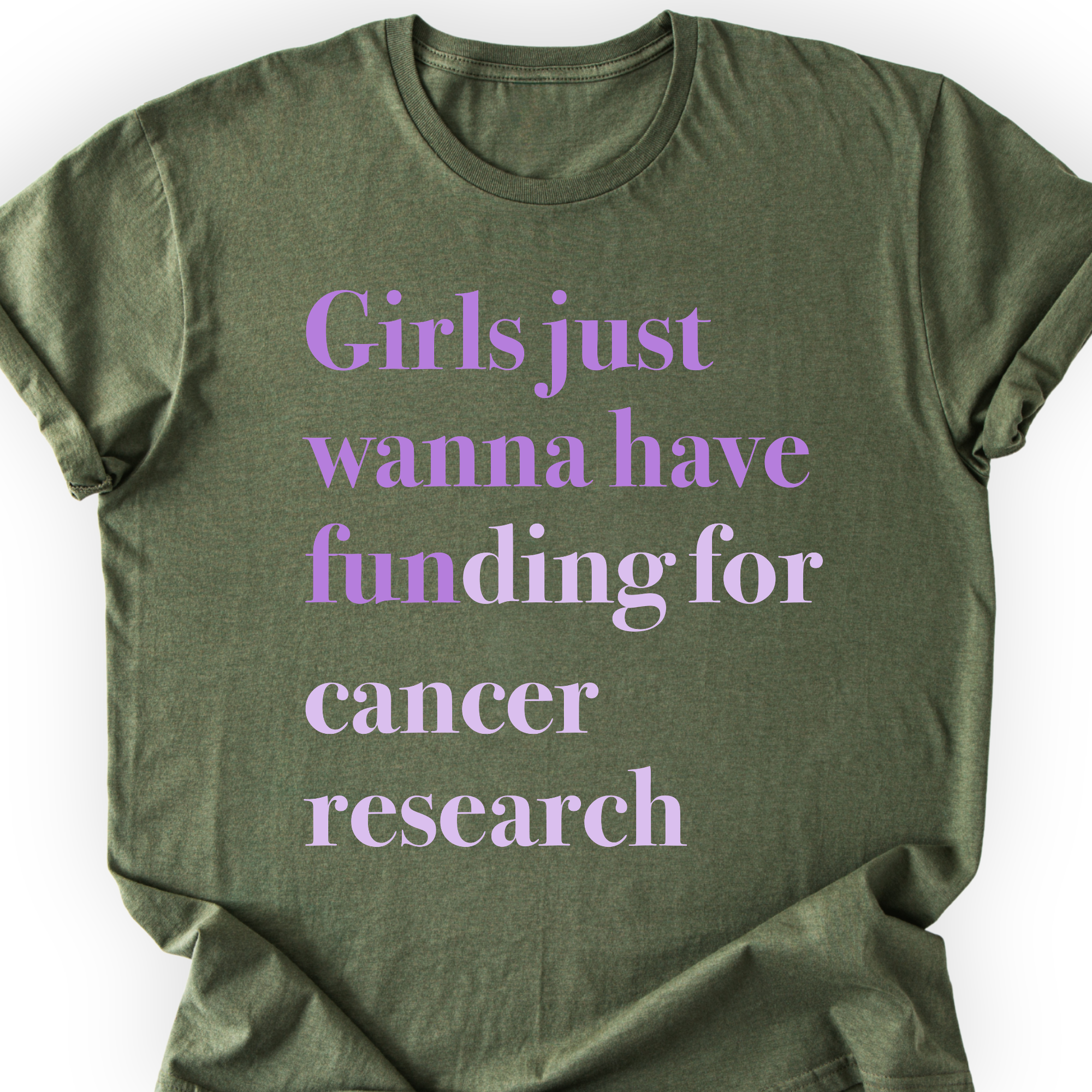 Girls Just Wanna Have Funding - Cancer Research Printify