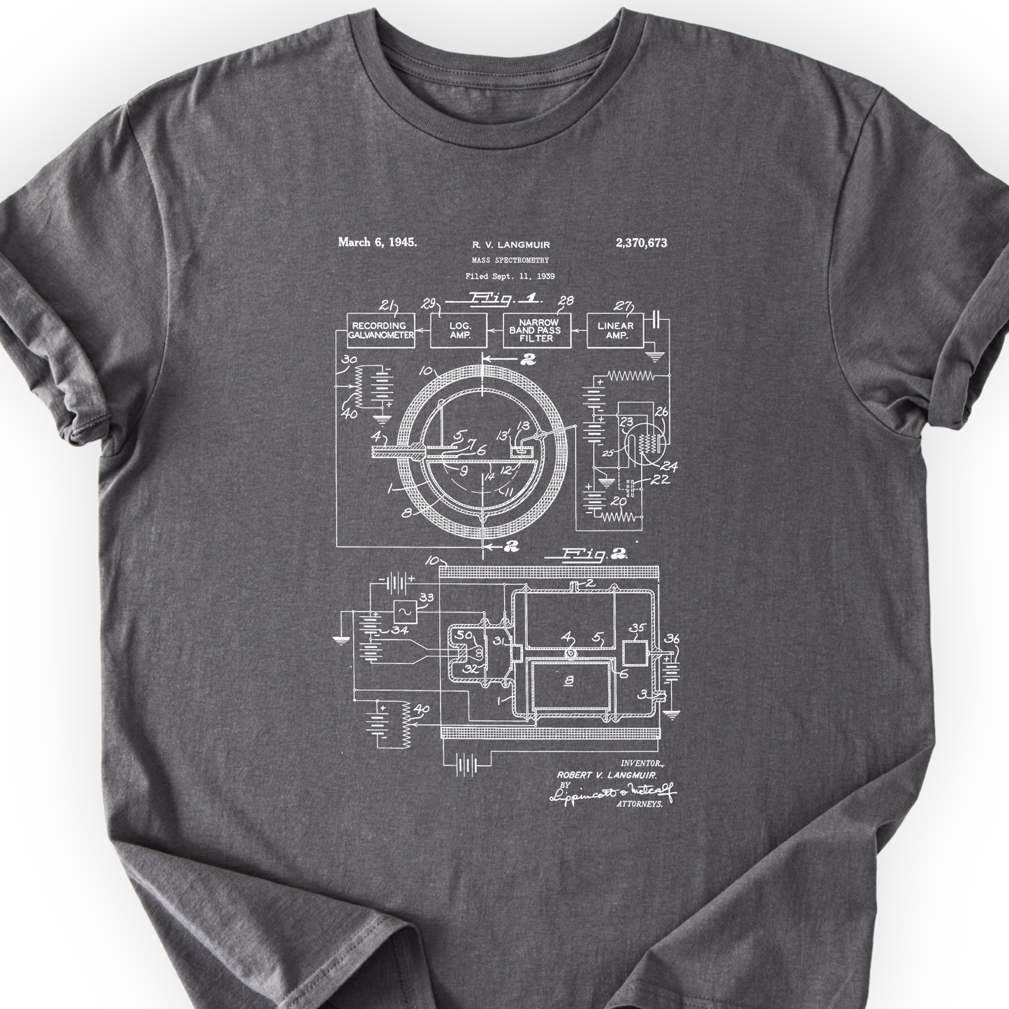 Mass Spec Patent T-shirt Printify