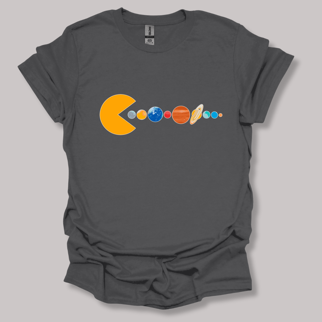 Solar System Pac Man T-shirt