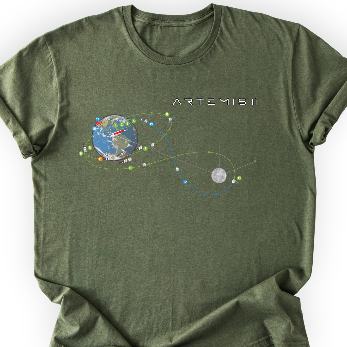 Artemis II Mission T-Shirt Printify