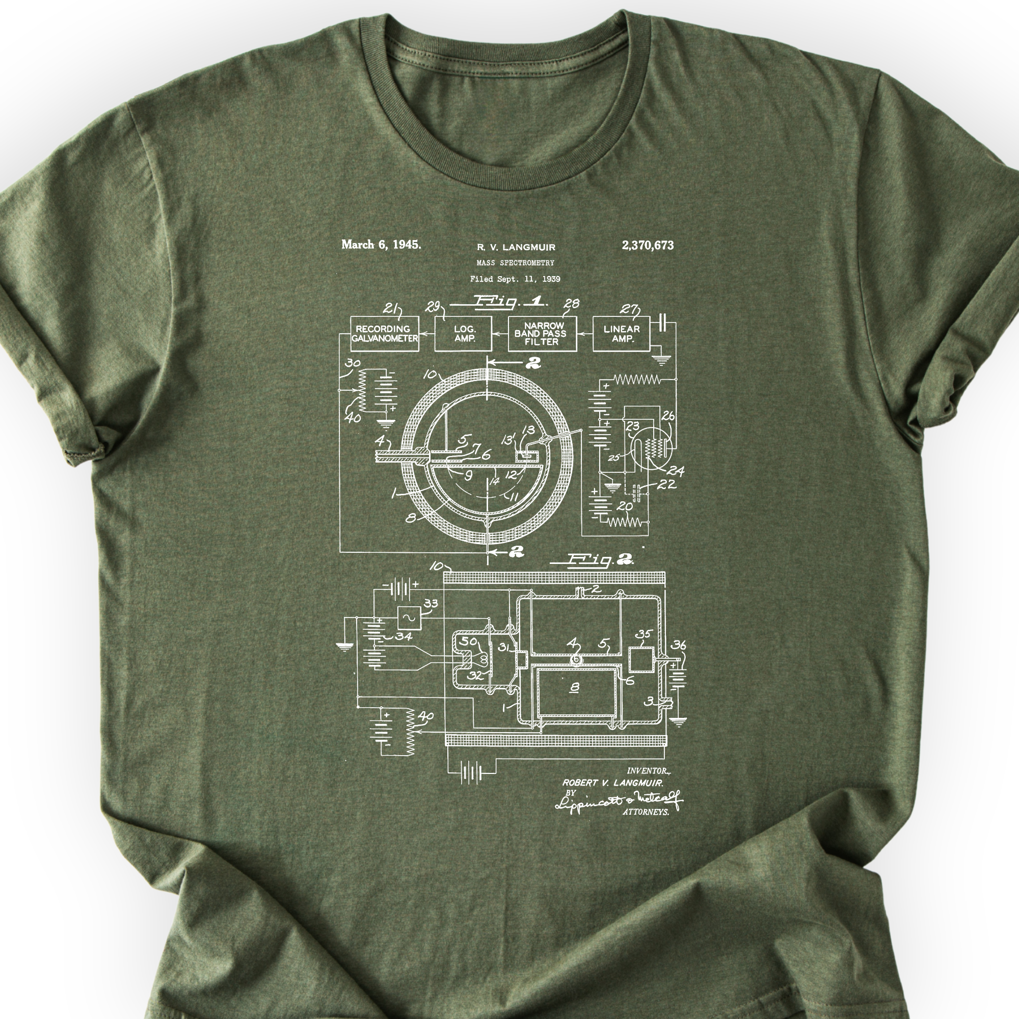Mass Spec Patent T-shirt Printify