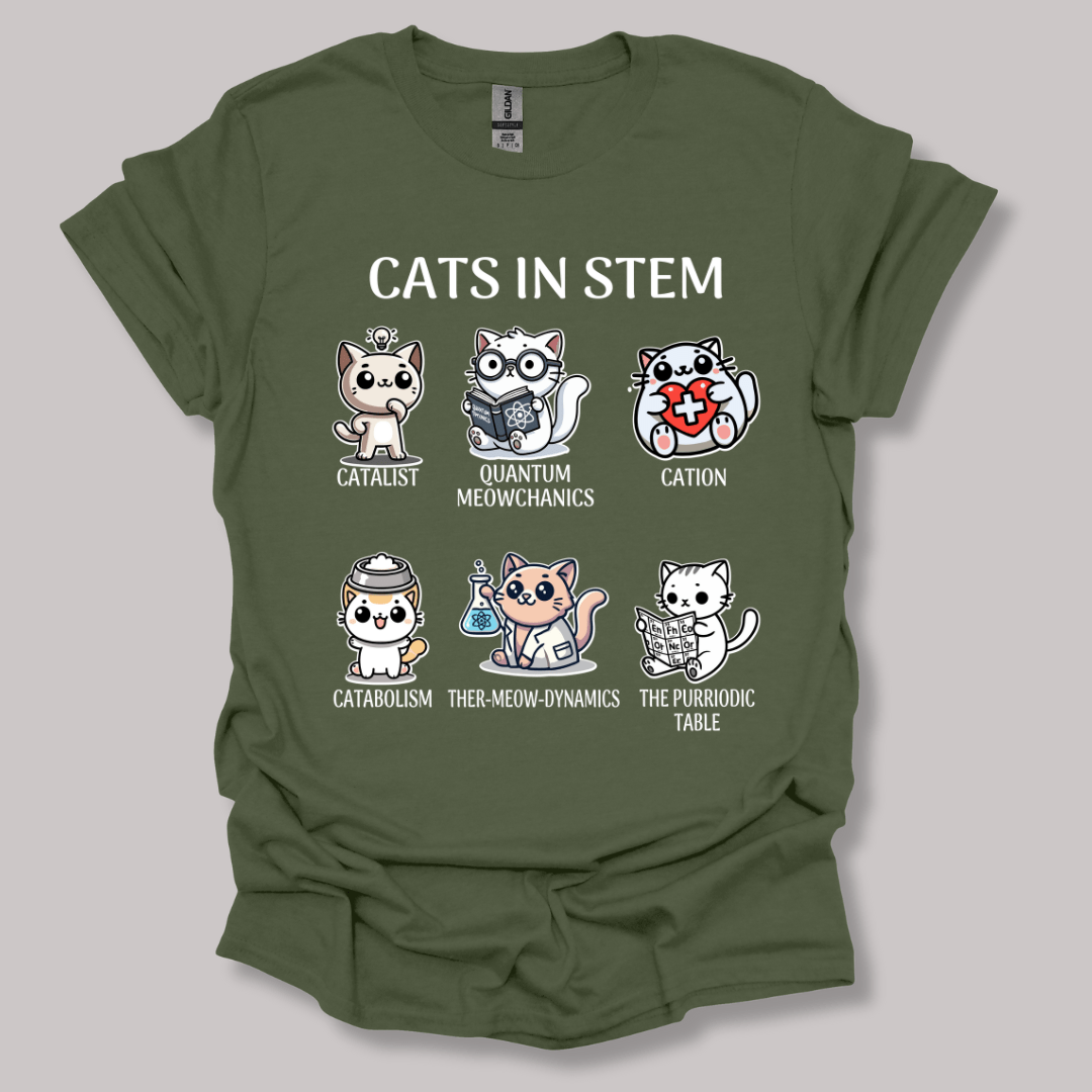 Cats In STEM T-shirt