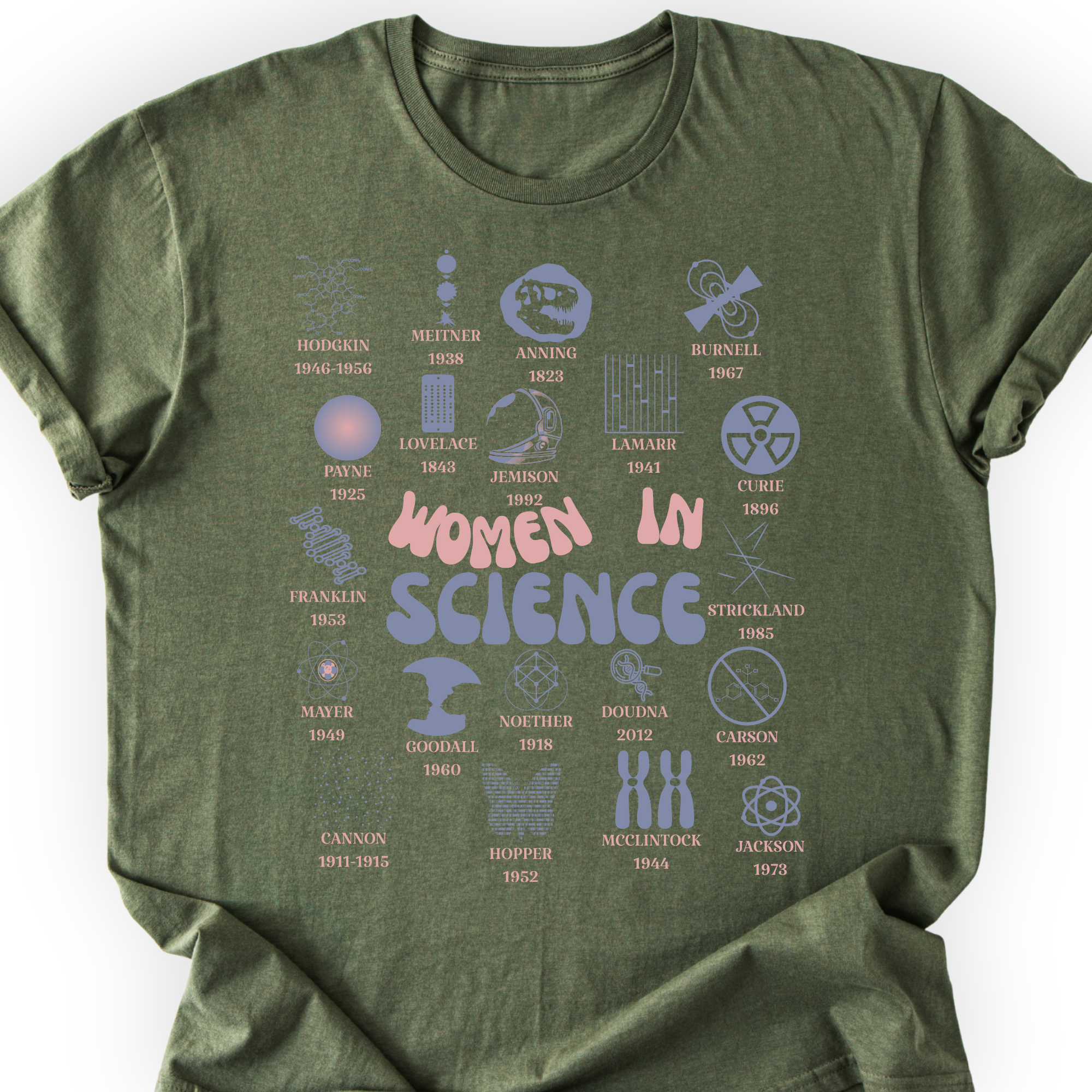 Historic Women Scientists T-Shirt Printify