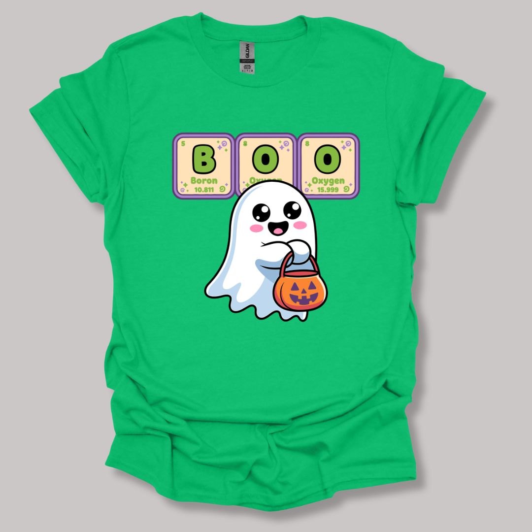 BOO Element Ghost Halloween T-shirt Printify