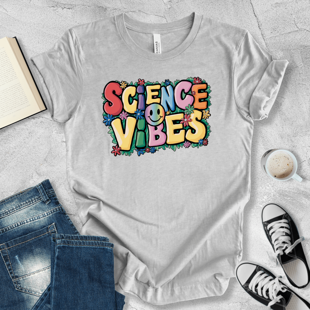 Science vibes smiley T-shirt