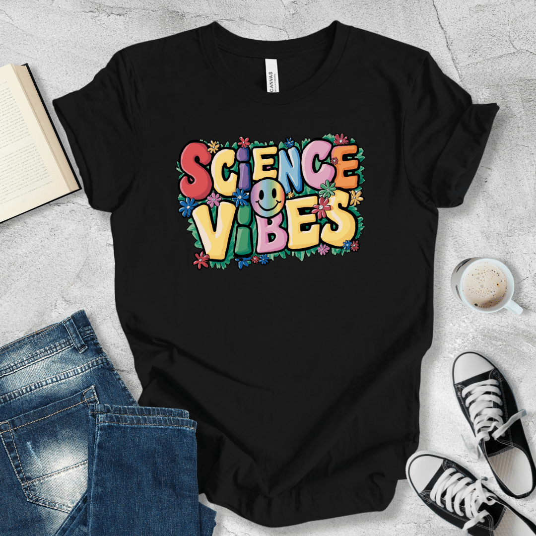 Science vibes smiley T-shirt