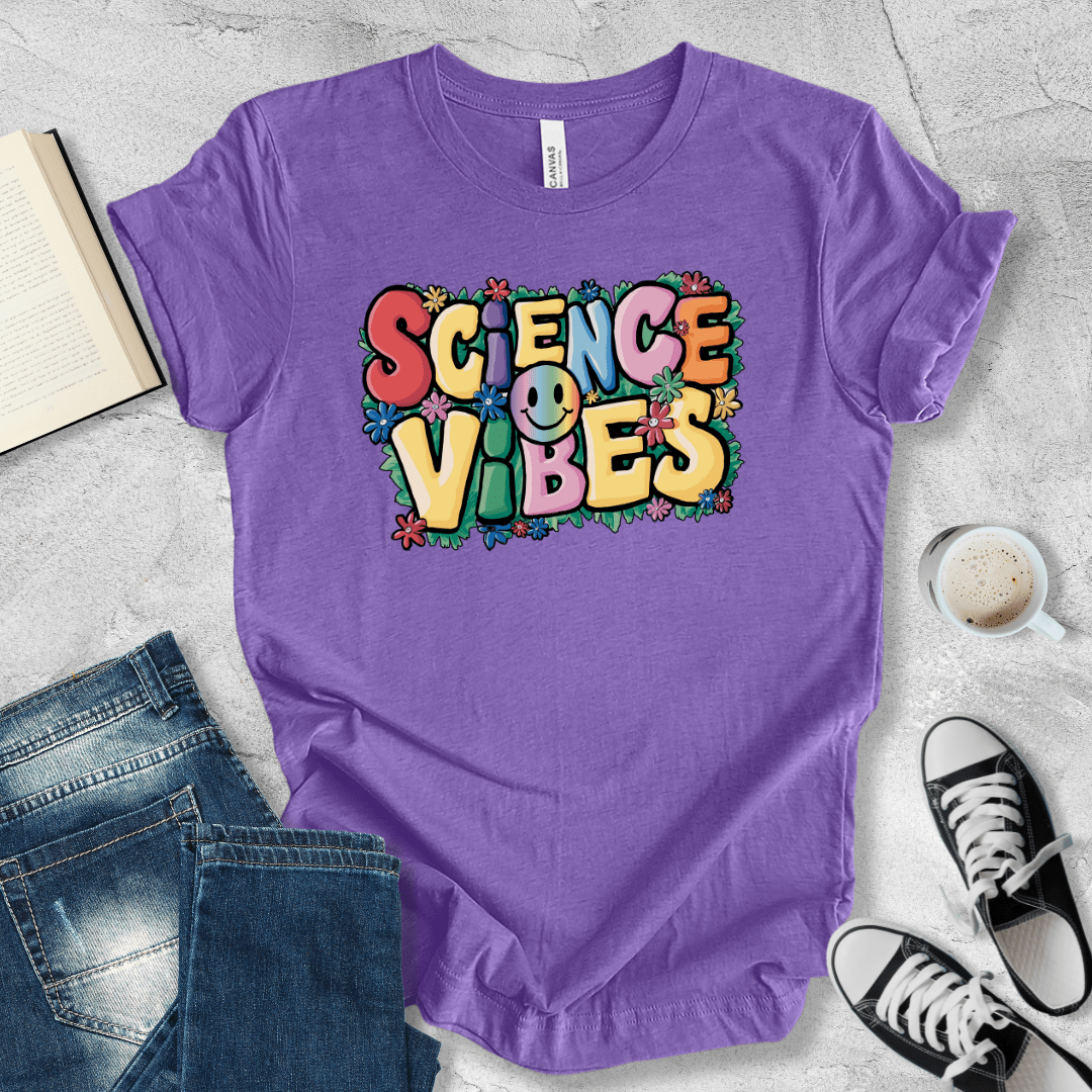 Science vibes smiley T-shirt