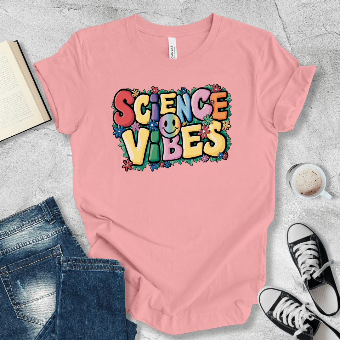 Science vibes smiley T-shirt