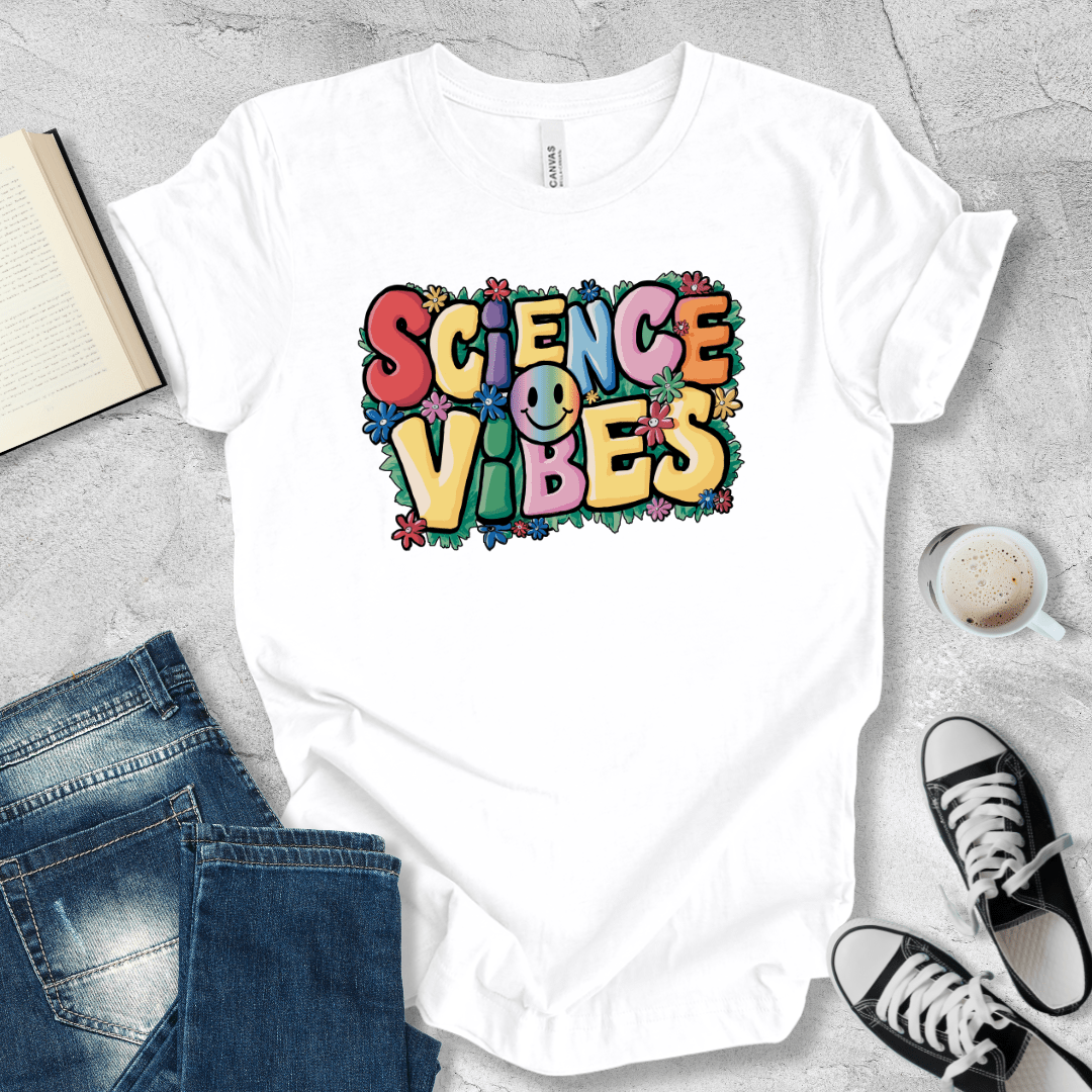 Science vibes smiley T-shirt