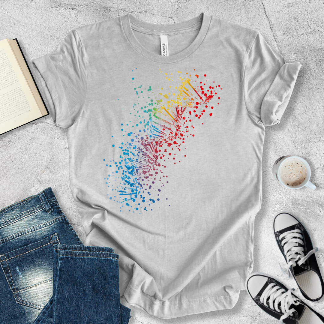 DNA helix dots T-shirt