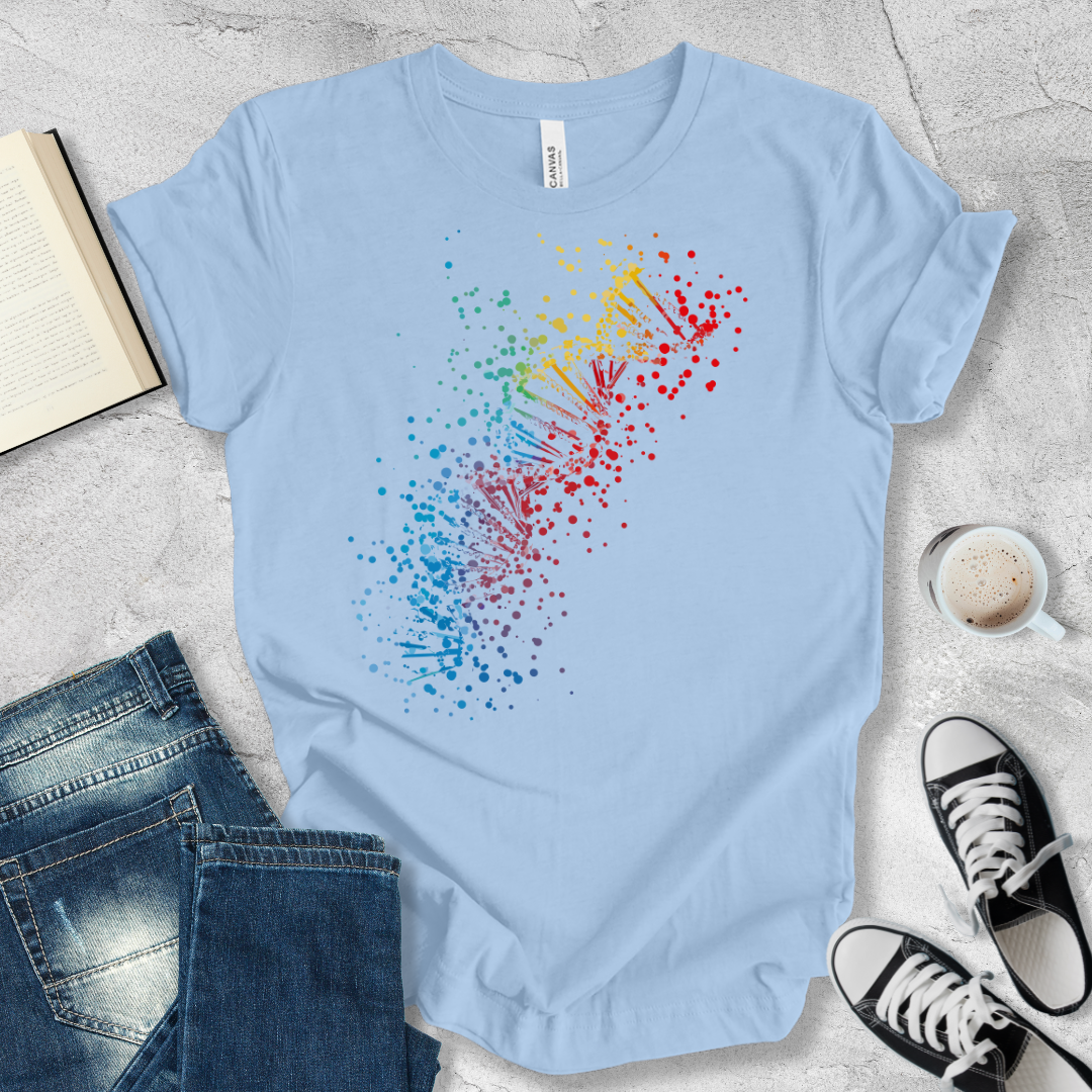 DNA helix dots T-shirt