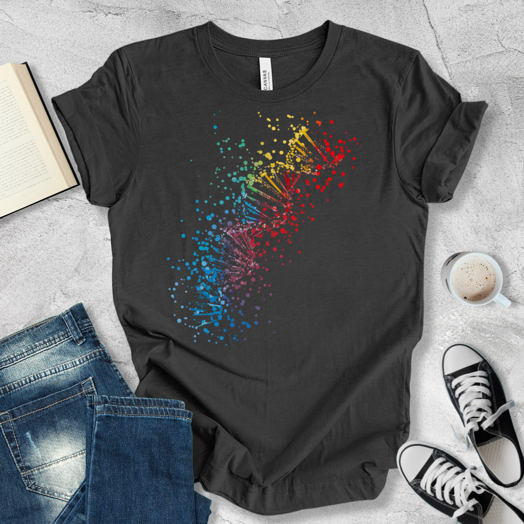 DNA helix dots T-shirt