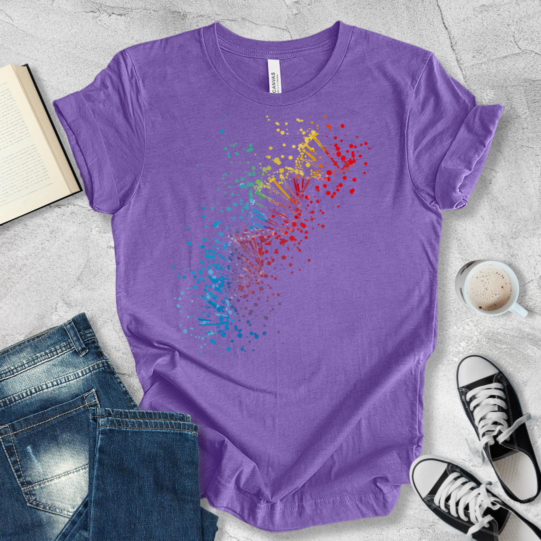 DNA helix dots T-shirt