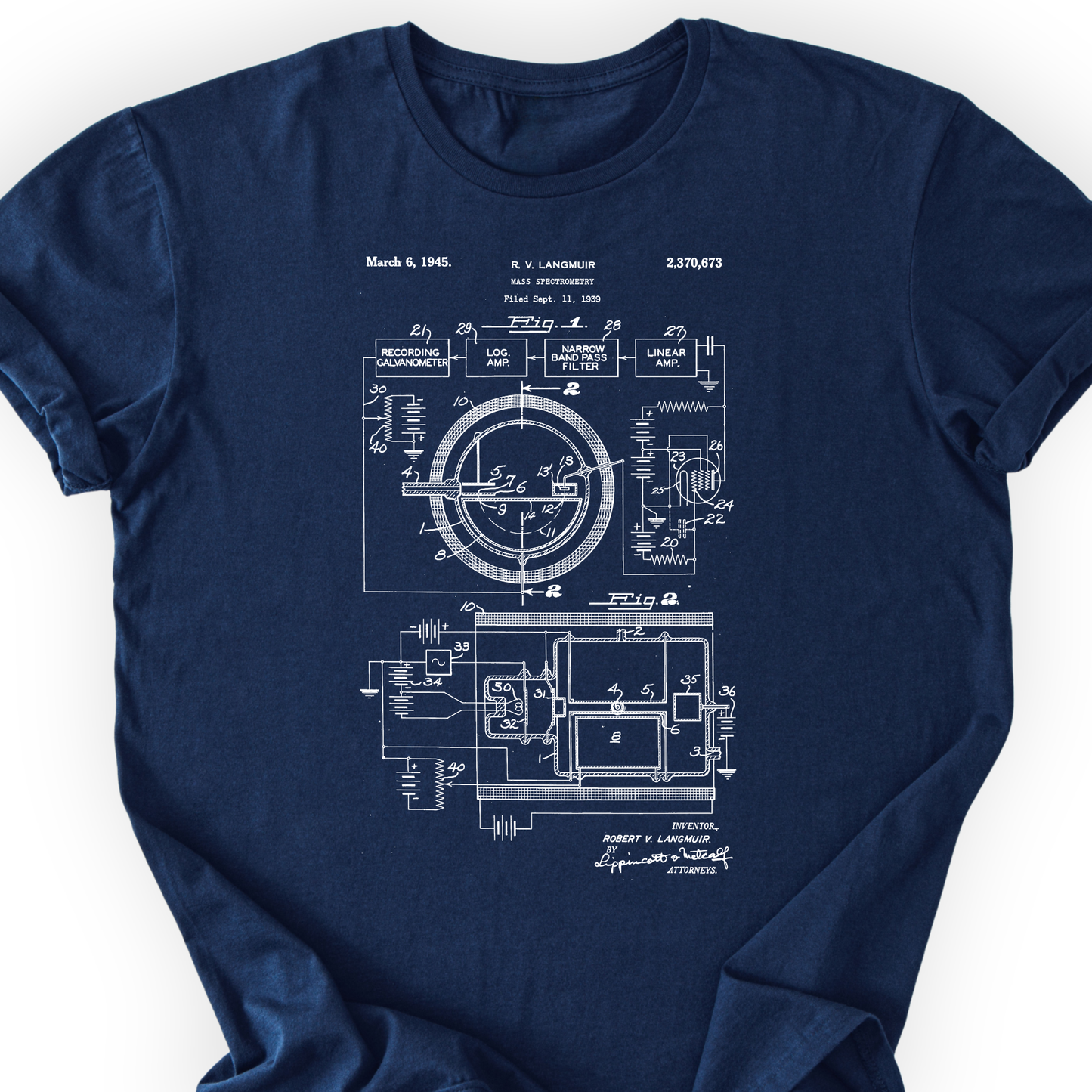 Mass Spec Patent T-shirt Printify