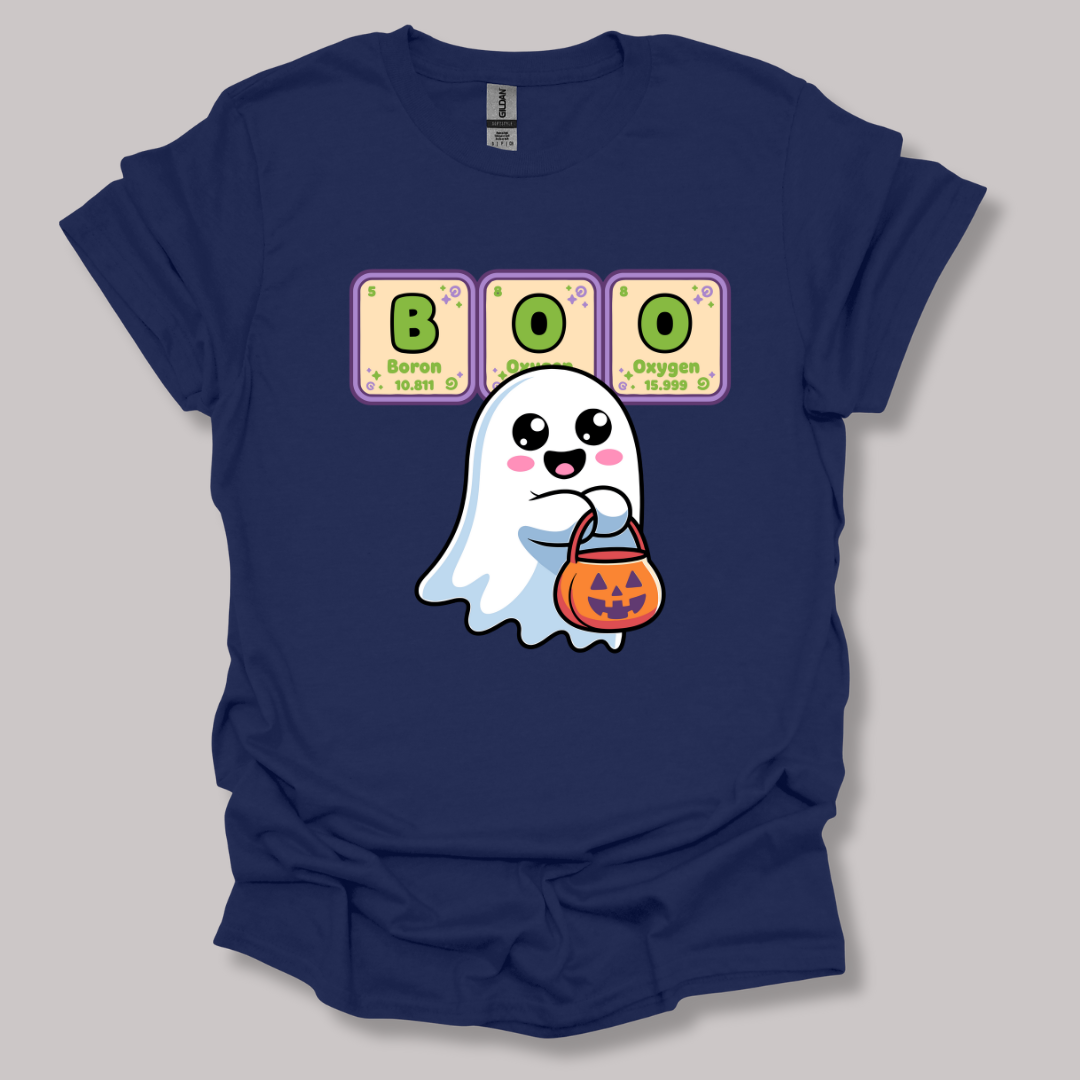 BOO Element Ghost Halloween T-shirt Printify