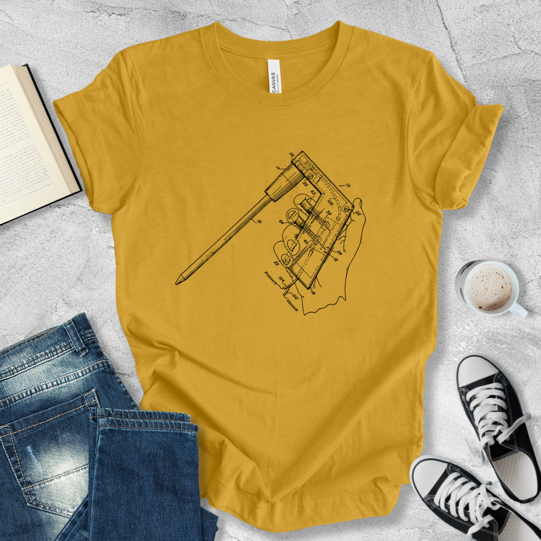 Pipette aid patent T-shirt