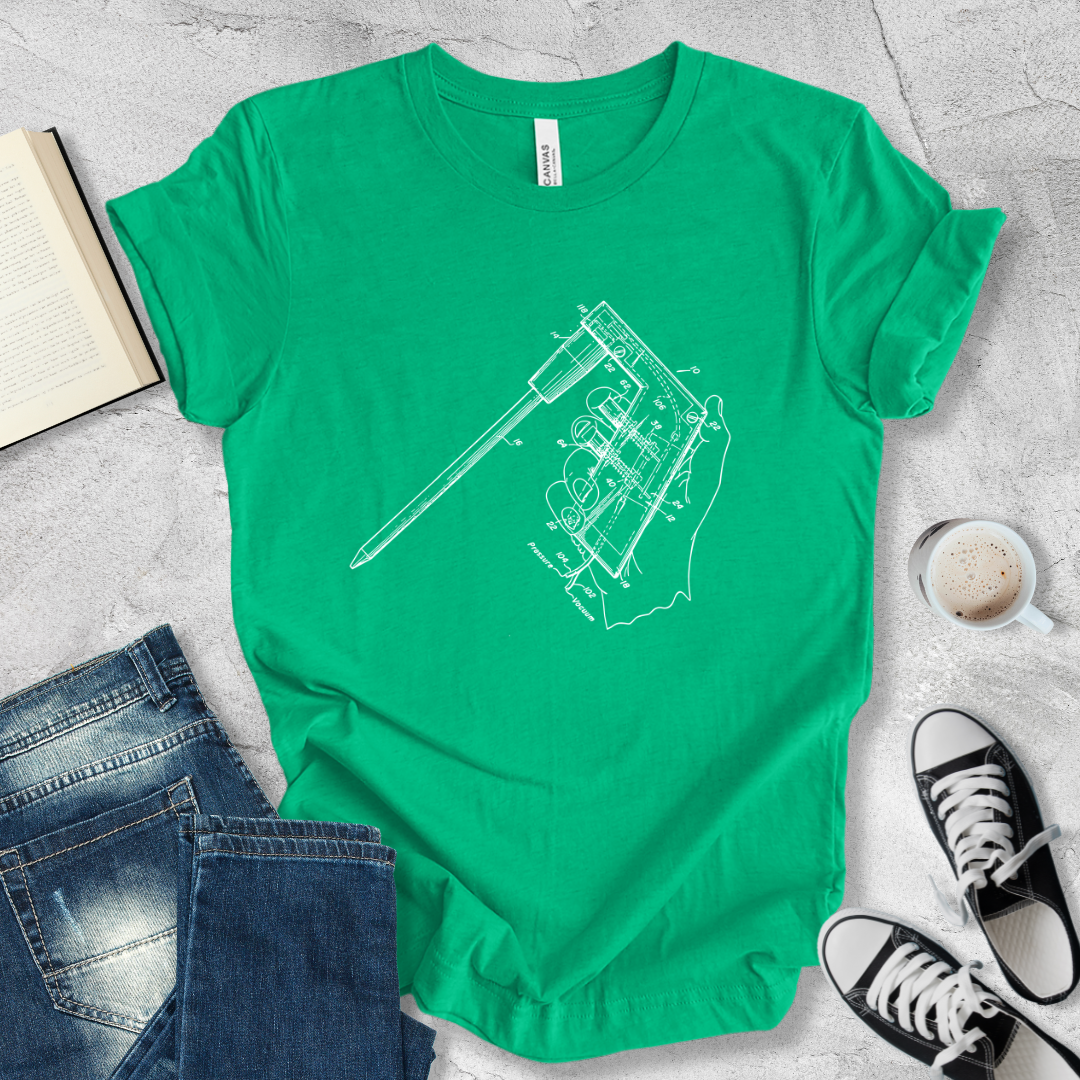 Pipette aid patent T-shirt