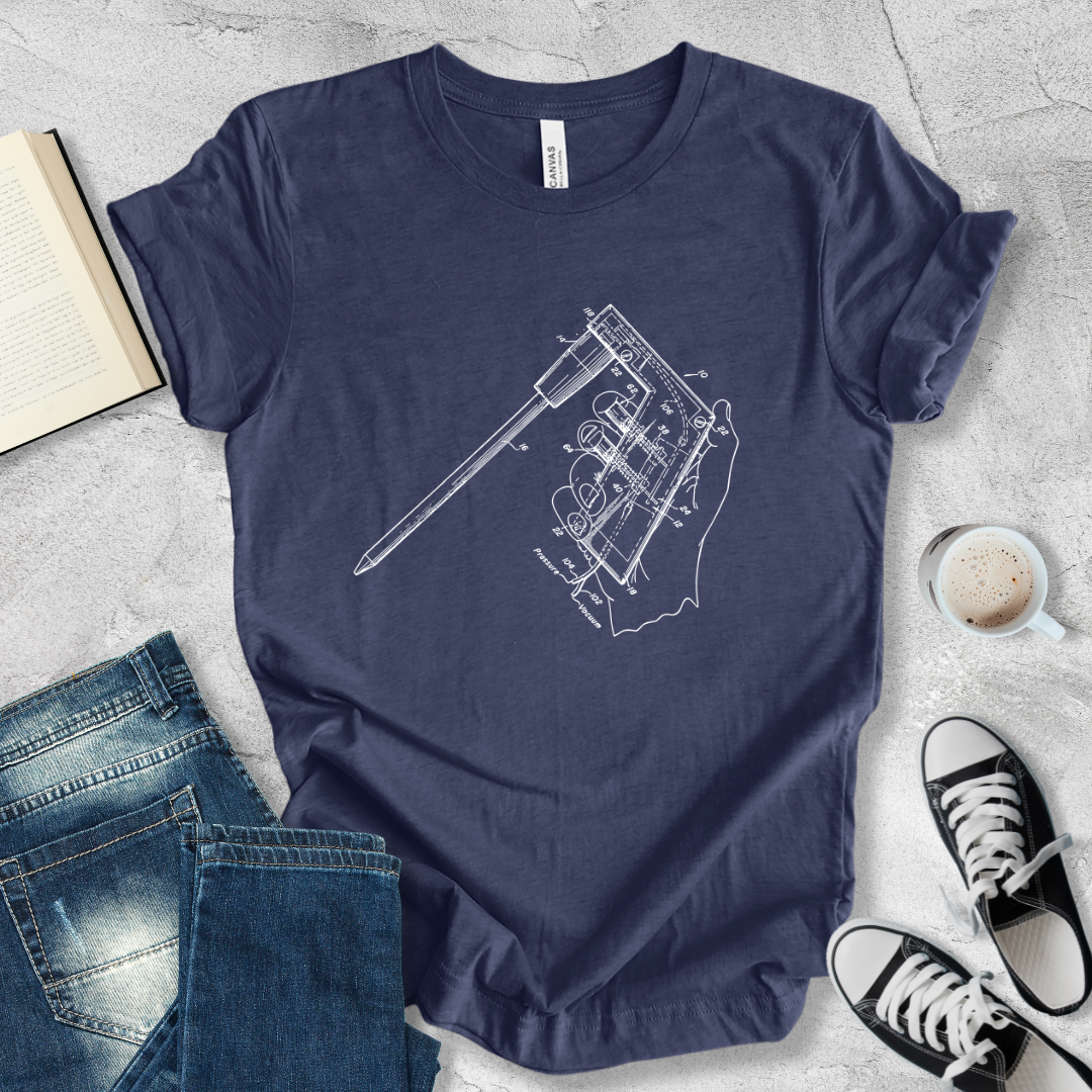 Pipette aid patent T-shirt