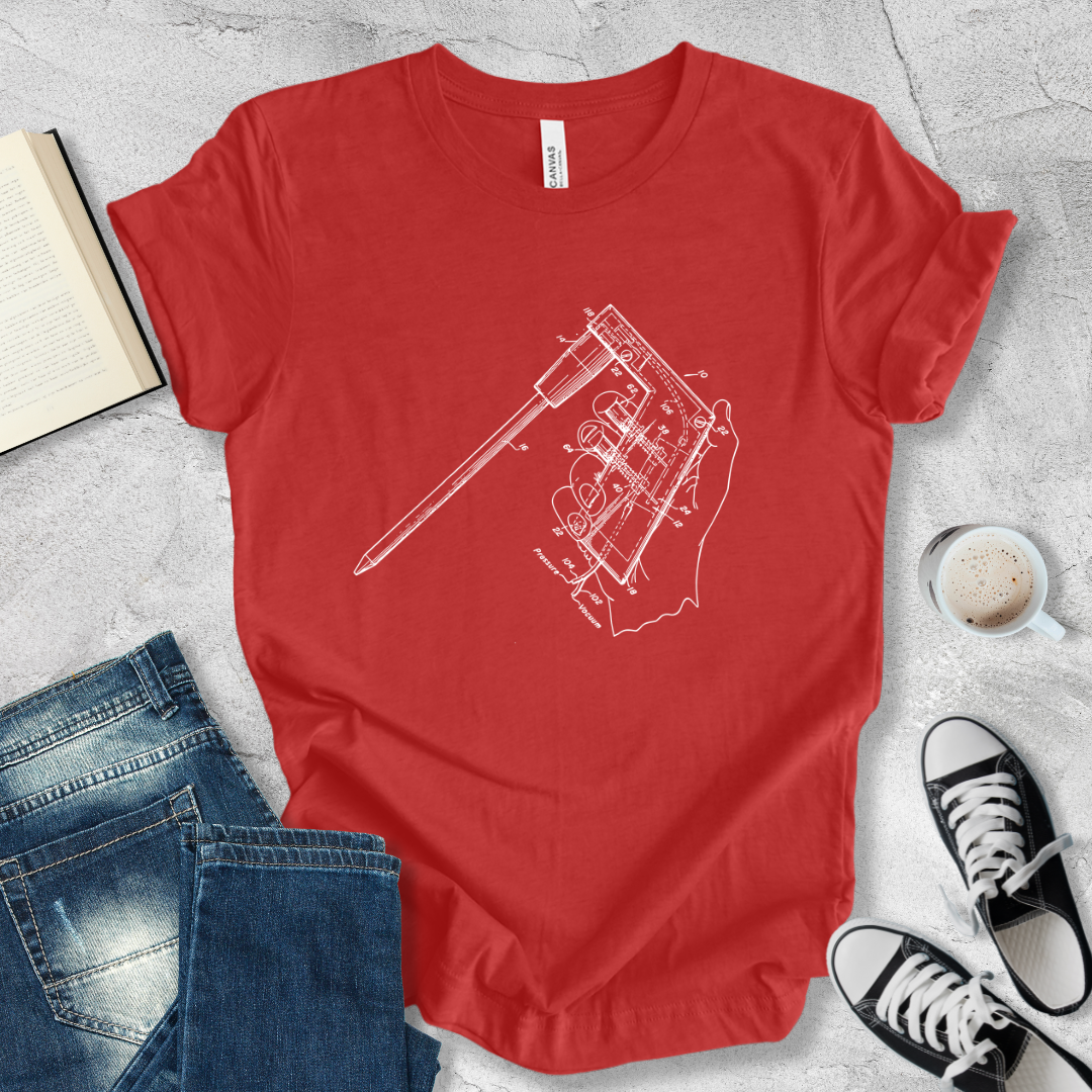 Pipette aid patent T-shirt