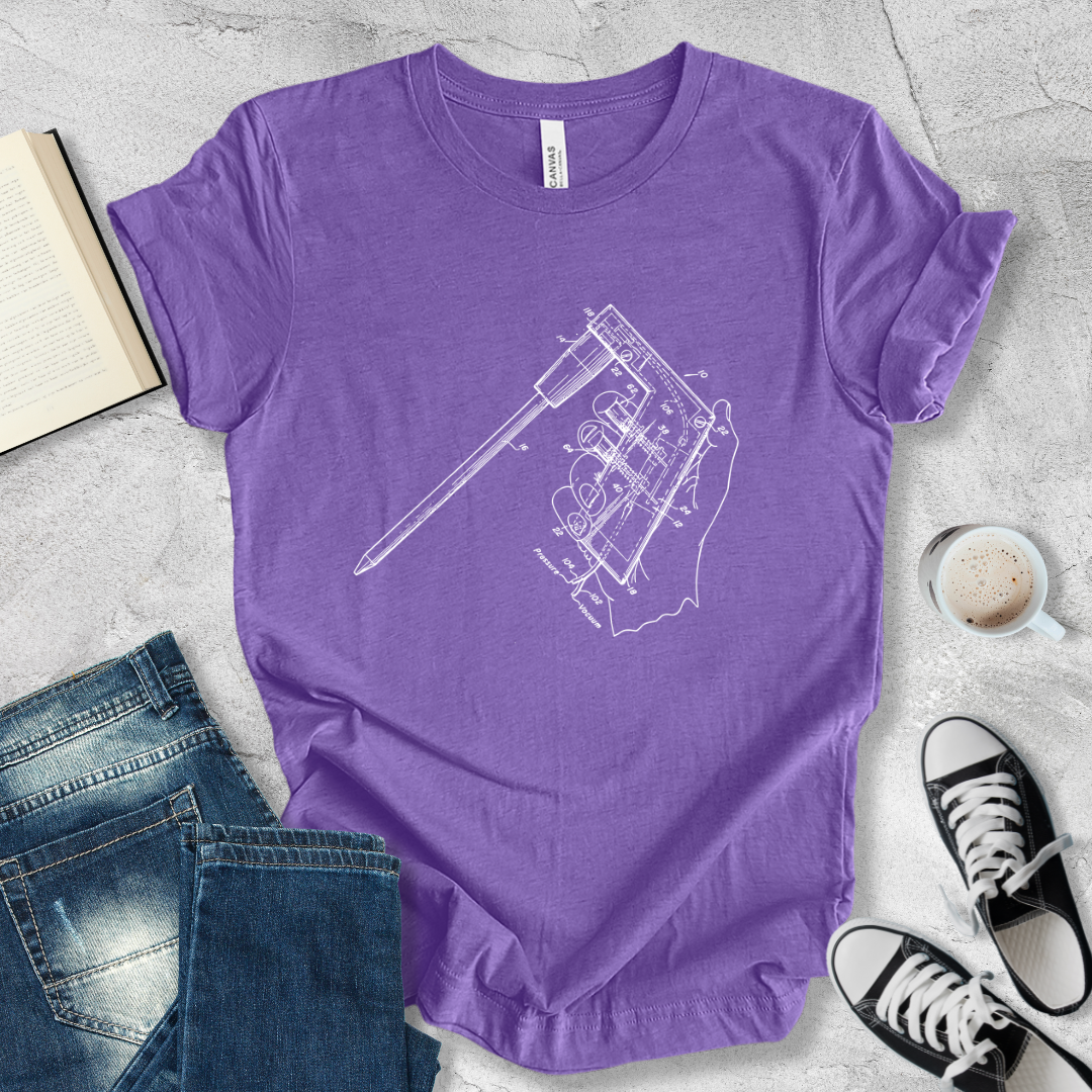 Pipette aid patent T-shirt