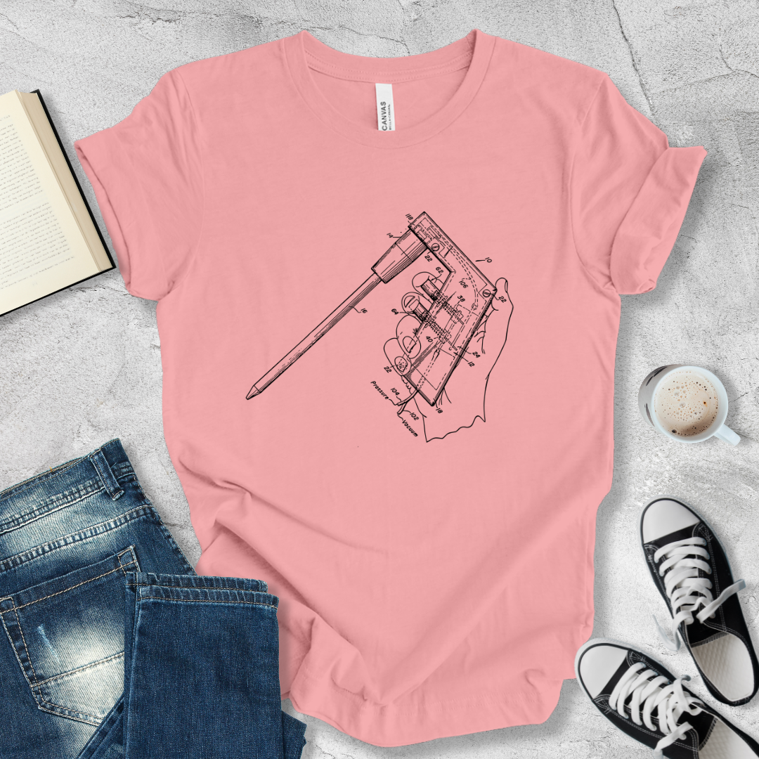 Pipette aid patent T-shirt