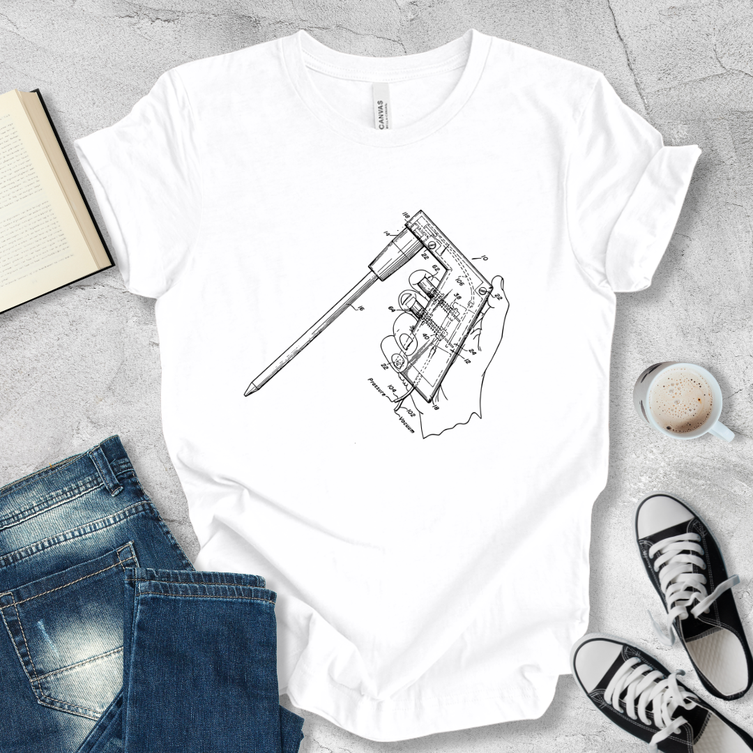 Pipette aid patent T-shirt