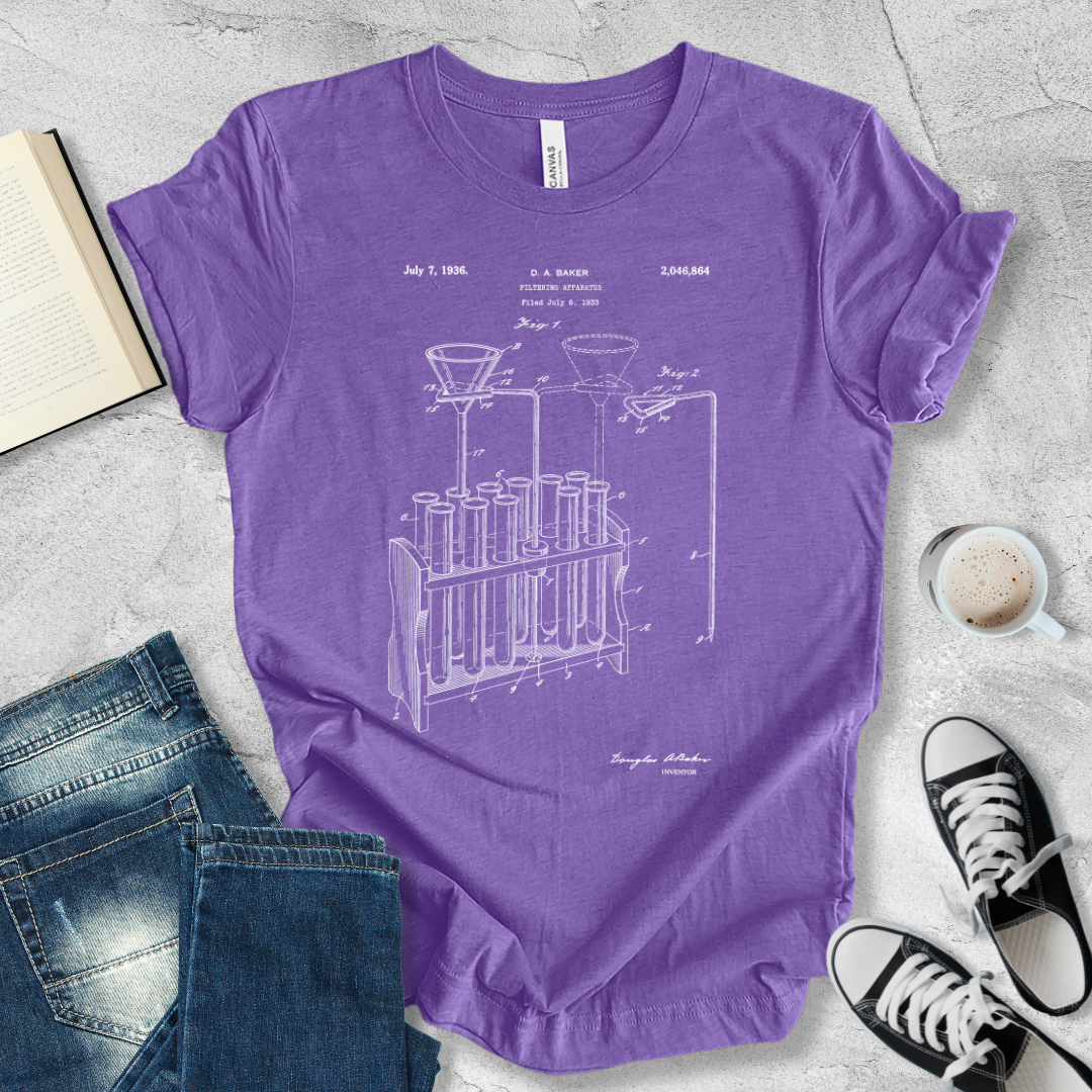 Filtering apparatus patent T-shirt