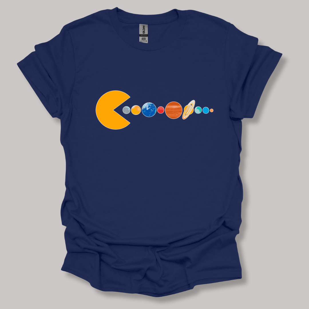 Solar System Pac Man T-shirt