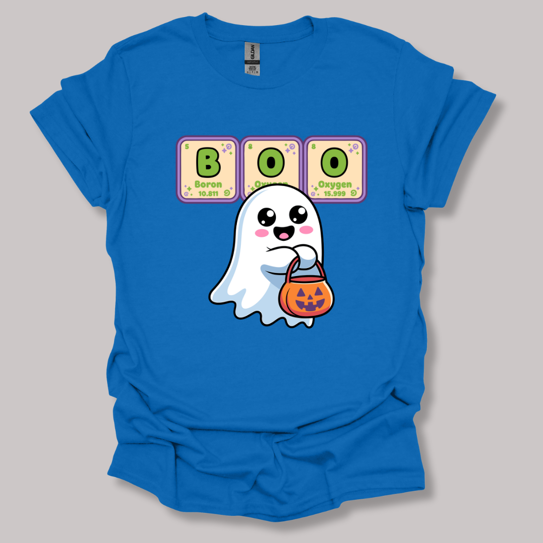 BOO Element Ghost Halloween T-shirt Printify