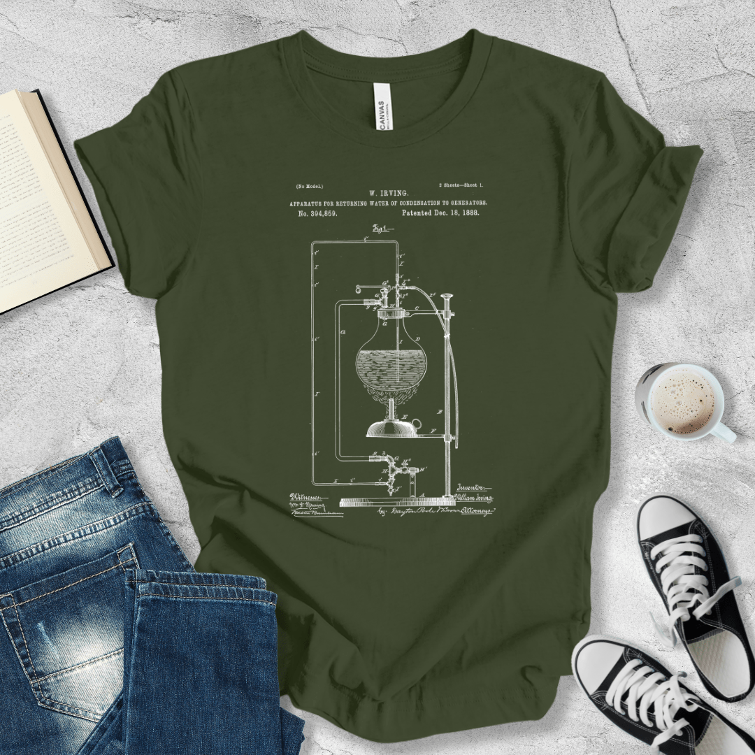 Water apparatus patent T-shirt