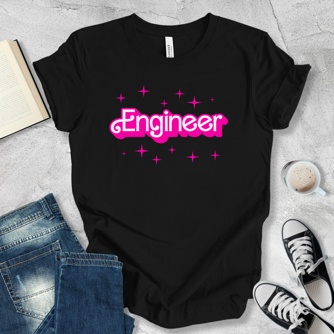 Engineer barbie font T-shirt