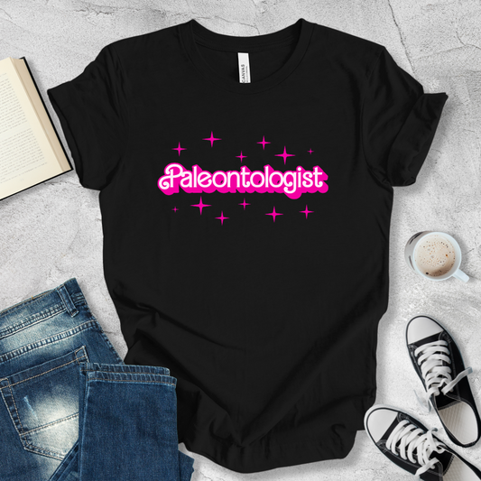 Paleontologist barbie font T-shirt