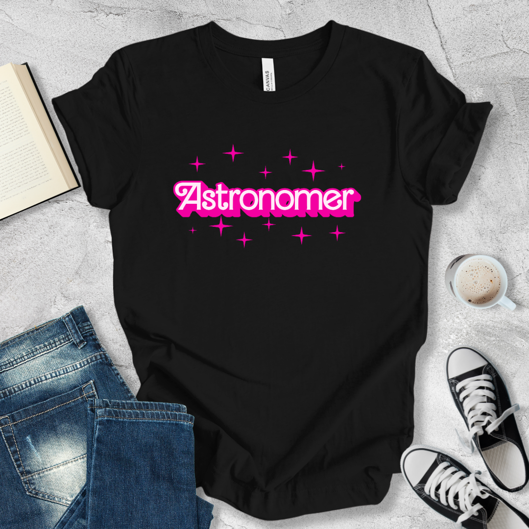 Astronomer barbie font T-shirt