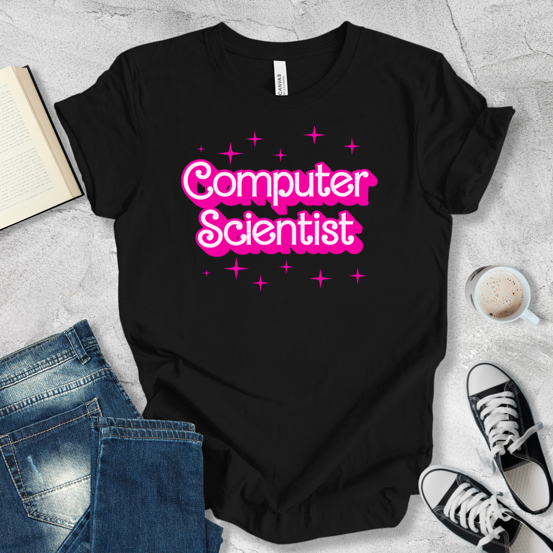 Computer scientist barbie font T-shirt