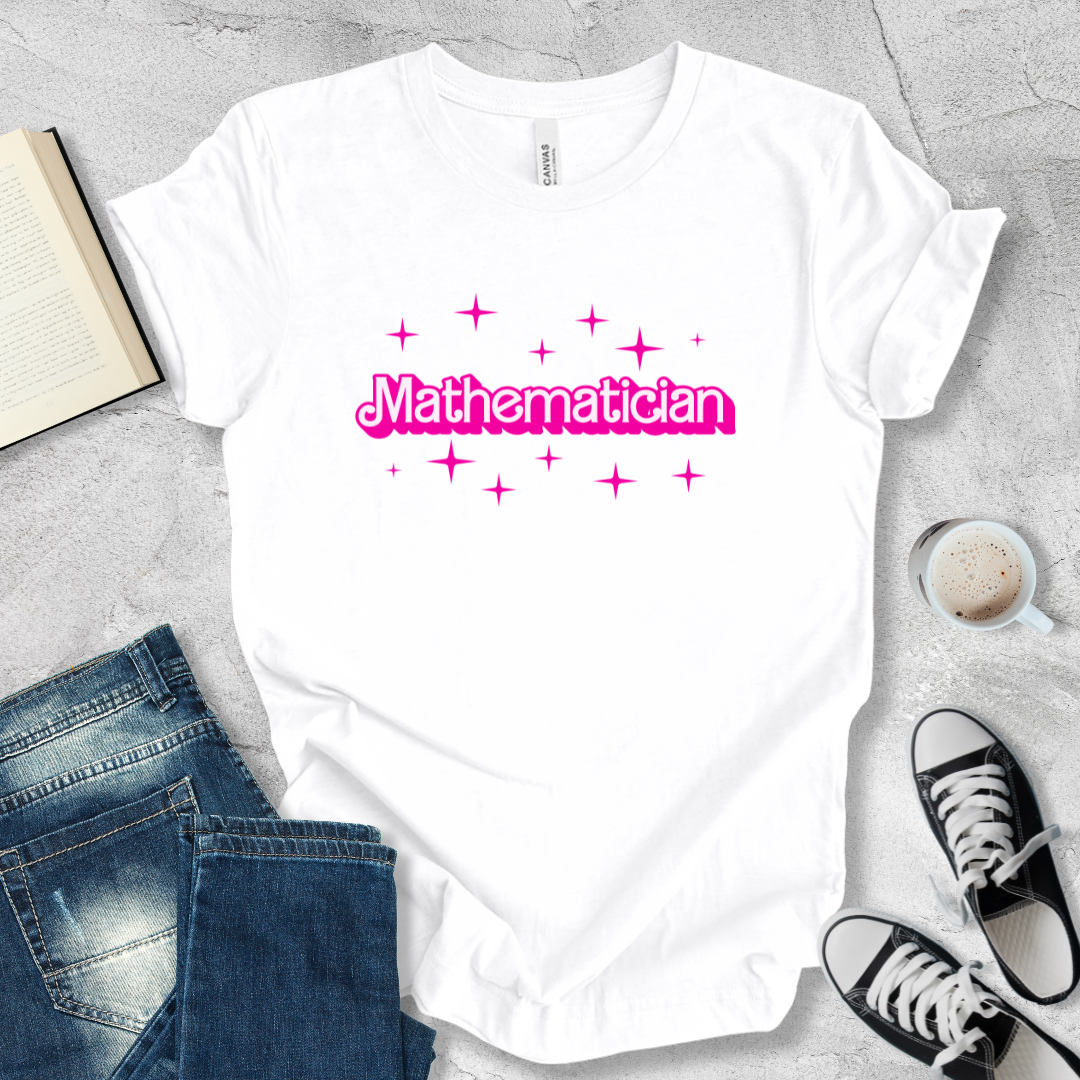 Mathematician barbie font T-shirt