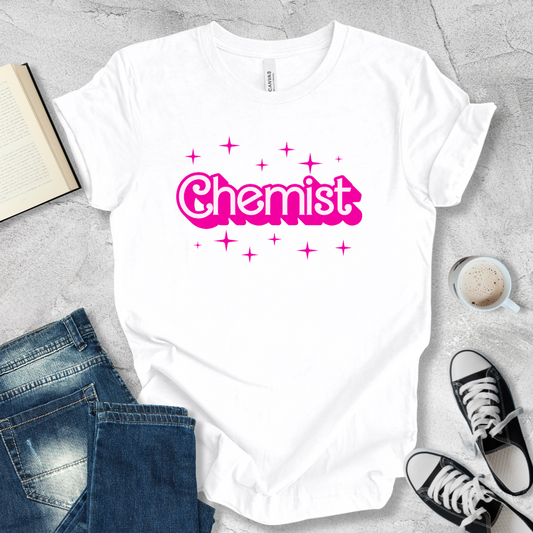 Chemist barbie font T-shirt