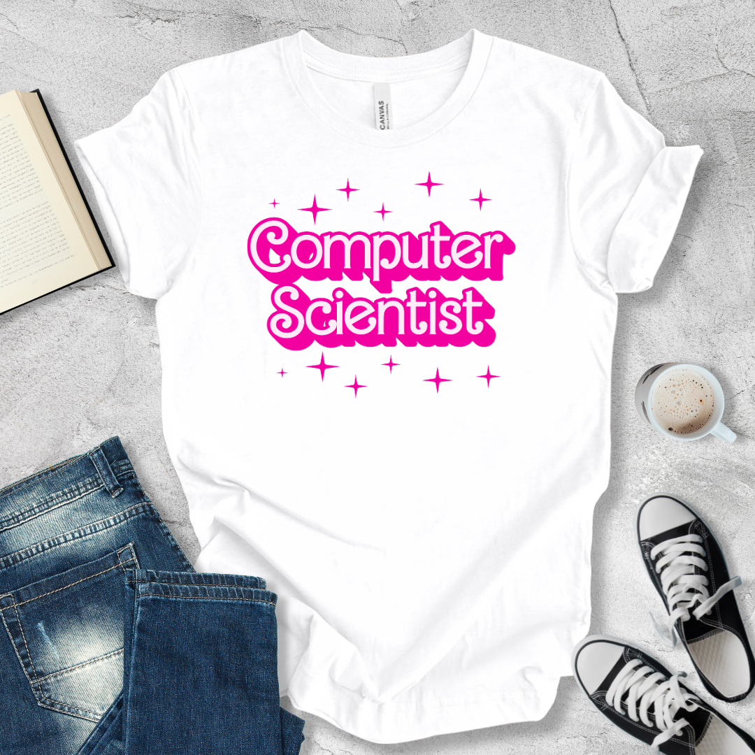 Computer scientist barbie font T-shirt