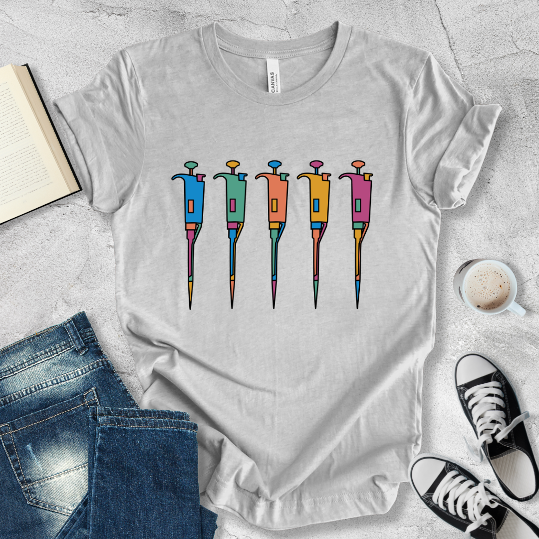 Five pipettes T-shirt