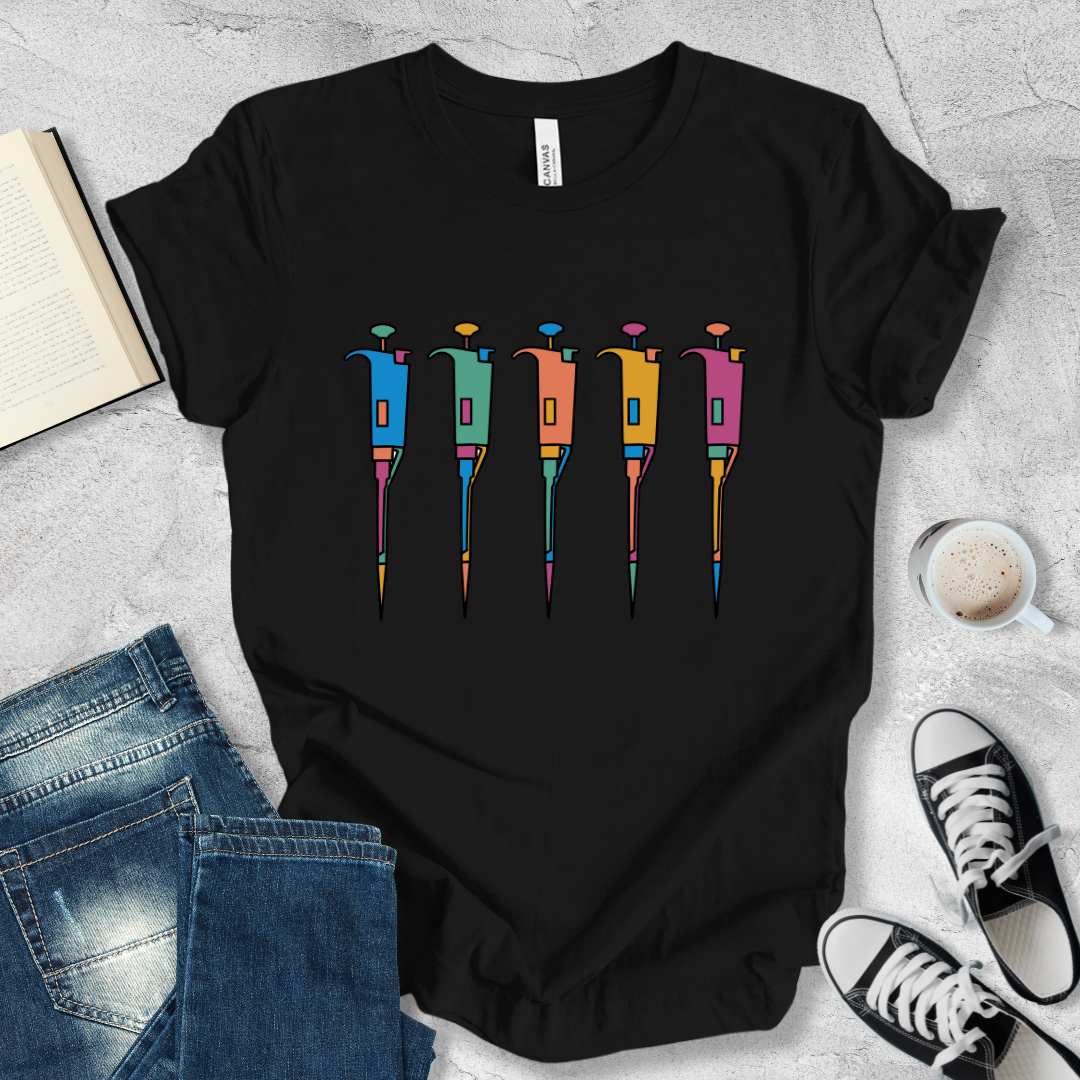 Five pipettes T-shirt