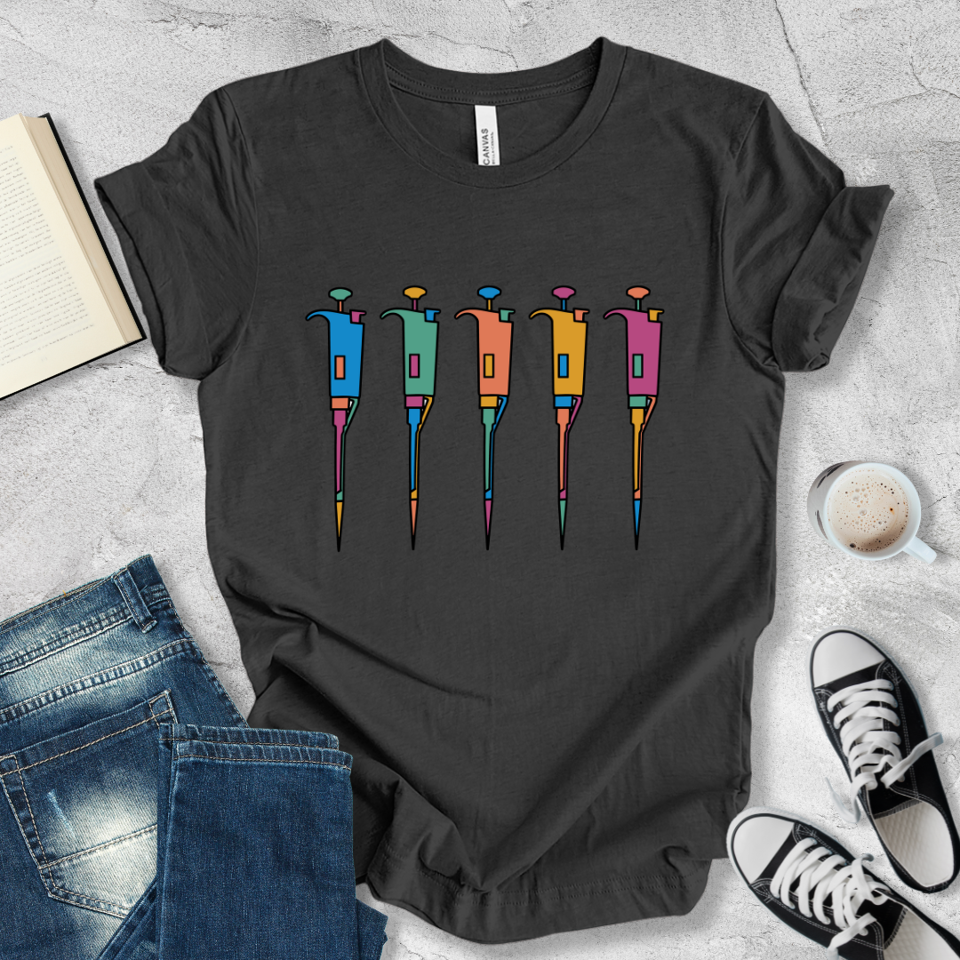 Five pipettes T-shirt