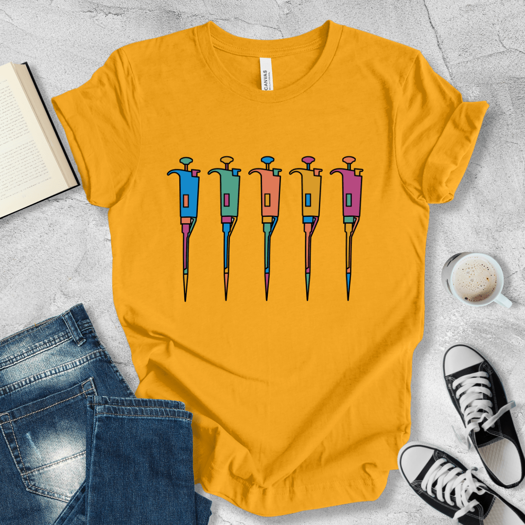 Five pipettes T-shirt