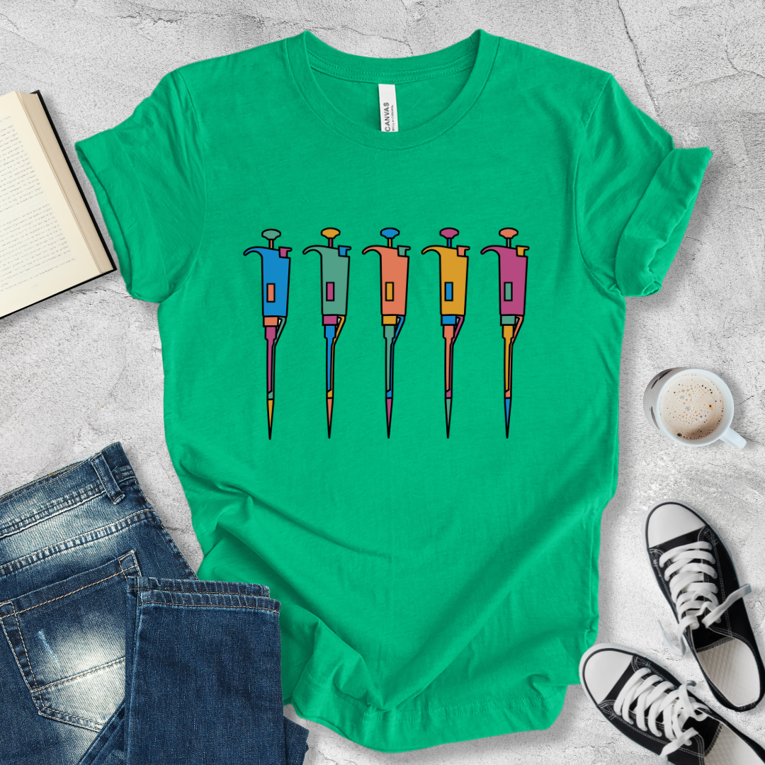 Five pipettes T-shirt