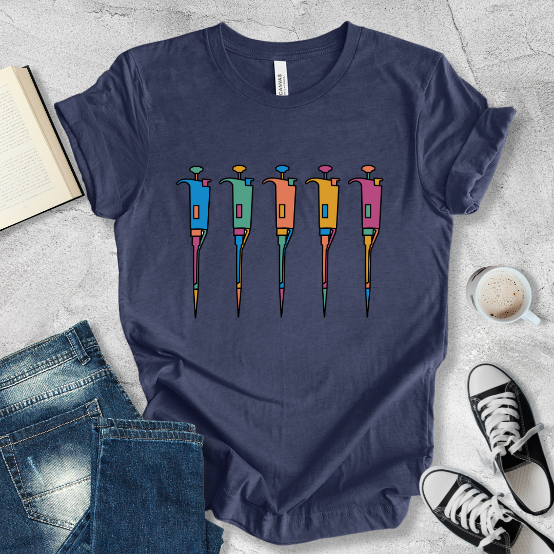 Five pipettes T-shirt