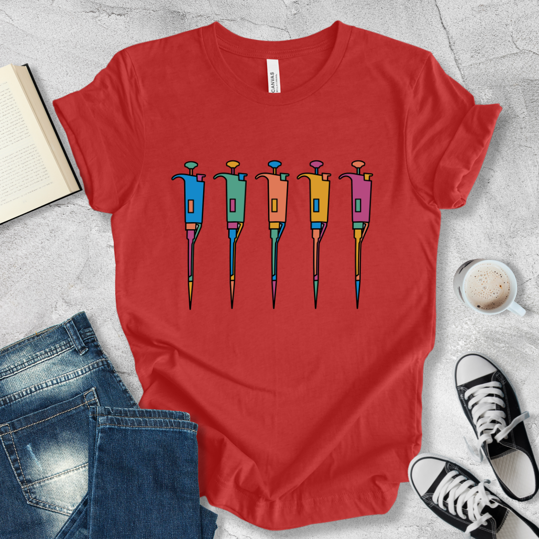 Five pipettes T-shirt