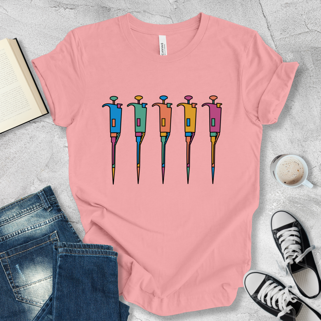 Five pipettes T-shirt