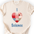 I Hearth Science Patchwork T-Shirt — Scientist Apparel