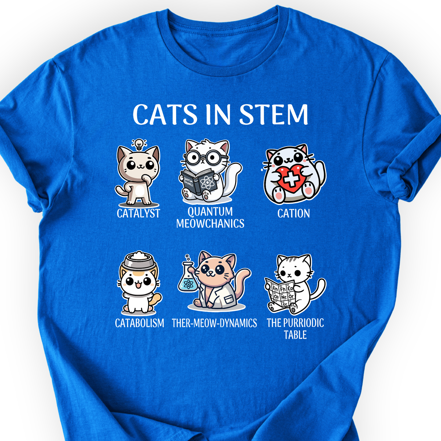 Cats In STEM T-shirt Printify